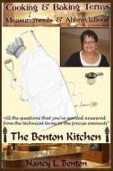 Cooking & Baking Terms, Measurements & Abbreviations di Nancy L. Benton edito da Createspace