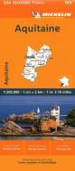 Aquitaine - Michelin Regional Map 524 di Michelin edito da Michelin Editions Des Voyages