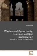 Windows of Opportunity: women's political participation di Sarah Kennell edito da VDM Verlag Dr. Müller e.K.