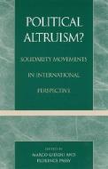 Political Altruism? edito da Rowman & Littlefield