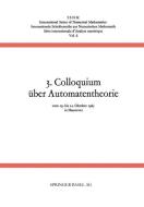 3. Colloquium über Automatentheorie di Händler, Unger edito da Birkhäuser Basel