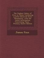 The Orphan Colony of Jews in China: Containing a Letter Received from Themselves, with the Latest Information Concerning Them di James Finn edito da Nabu Press