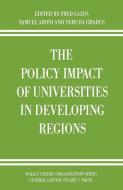 The Policy Impact of Universities in Developing Regions di Frederick A. Lazin edito da Palgrave Macmillan UK