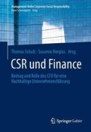 CSR und Finance edito da Springer Berlin Heidelberg