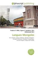 Langues Mongoles edito da Alphascript Publishing