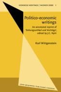 Politico-economic Writings di Karl Wittgenstein edito da John Benjamins Publishing Co