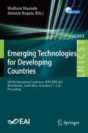 Emerging Technologies for Developing Countries edito da Springer Nature Switzerland