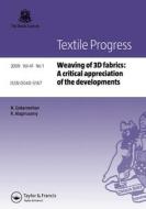 Weaving of 3D Fabrics edito da Taylor & Francis Ltd