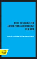 Guide To Sources For Agricultural And Biological Research edito da University Of California Press