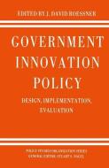 Government Innovation Policy di D. Roessner edito da Palgrave Macmillan UK