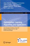 Optimization, Learning Algorithms And Applications edito da Springer Nature Switzerland AG