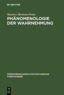 Phänomenologie der Wahrnehmung di Maurice Merleau-Ponty edito da Gruyter, Walter de GmbH