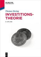Investitionstheorie di Thomas Hering edito da de Gruyter Oldenbourg