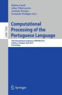 Computational Processing of the Portuguese Language edito da Springer Berlin Heidelberg