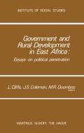Government and Rural Development in East Africa edito da Springer Netherlands