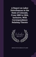 A Report On Labor Disturbances In The State Of Colorado, From 1880 To 1904, Inclusive, With Correspondence Relating Thereto edito da Palala Press