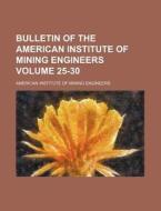 Bulletin of the American Institute of Mining Engineers Volume 25-30 di American Institute of Engineers edito da Rarebooksclub.com