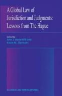 A Global Law of Jurisdiction and Judgement: Lessons from Hague: Lessons from Hague di Barcelo III John J., Kevin M. Clermont edito da WOLTERS KLUWER LAW & BUSINESS