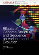 Effects of Genome Structure and Sequence on the Generation of Variation and Evolution, Volume 1267 di Lynn H. Caporale edito da Wiley-Blackwell