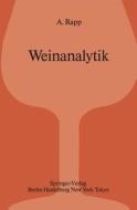 Weinanalytik di Adolf Rapp edito da Springer Berlin Heidelberg