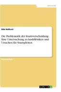 Die Problematik der Staatsverschuldung: Eine Untersuchung zu Ausfallrisiken und Ursachen für Staatspleiten di Edis Halilovic edito da GRIN Publishing