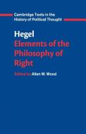 Hegel: Elements of the Philosophy of Right di Georg Wilhelm Fredrich Hegel edito da Cambridge University Press