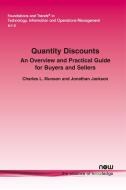 Quantity Discounts di Charles Munson, Jonathan Jackson edito da now publishers Inc