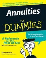 Annuities For Dummies di Kerry Pechter edito da John Wiley & Sons