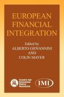European Financial Integration edito da Cambridge University Press
