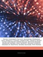 Pacific University Faculty, Including: D di Hephaestus Books edito da Hephaestus Books