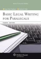 Basic Legal Writing for Paralegals di Hope Viner Samborn, Andrea Banchik Yelin edito da ASPEN PUBL