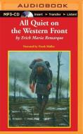 All Quiet on the Western Front di Erich Maria Remarque edito da Recorded Books on Brilliance Audio