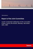 Report of the Joint Committee di Anonymous edito da hansebooks