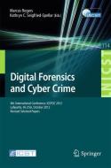 Digital Forensics and Cyber Crime edito da Springer-Verlag GmbH