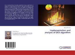 Implementation and analysis of DES algorithm di Gaurav Sharma edito da LAP Lambert Academic Publishing