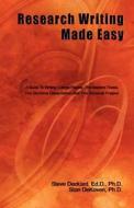Research Writing Made Easy di Steve Deckard, Stan Dekoven edito da Vision Publishing