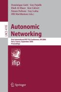 Autonomic Networking edito da Springer Berlin Heidelberg