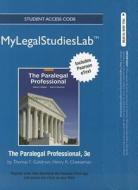 New Mylegalstudieslab and Virtual Law Office Experience with Pearson Etext -- Access Card -- For the Paralegal Professional di Thomas F. Goldman, Henry R. Cheeseman edito da Prentice Hall
