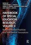 Handbook Of Special Education Research, Volume II edito da Taylor & Francis Ltd