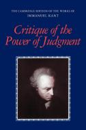Critique of the Power of Judgment di Immanuel Kant edito da Cambridge University Press