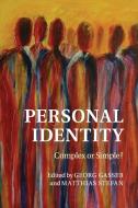 Personal Identity edito da Cambridge University Press