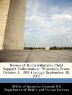 Reviewof Undistributable Child Support Collections In Wisconsin From edito da Bibliogov