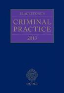Blackstone\'s Criminal Practice (book, Digital, And All Supplements) di Professor David Ormerod, The Right Honourable Lord Justice Hooper edito da Oxford University Press