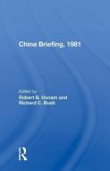 China Briefing, 1981 edito da Taylor & Francis Ltd