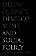 Delinquency, Development, and Social Policy di David E. Brandt edito da YALE UNIV PR