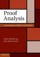 Proof Analysis di Sara Negri edito da Cambridge University Press