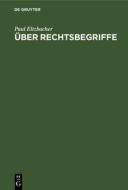 Ber Rechtsbegriffe di Paul Eltzbacher edito da Walter de Gruyter