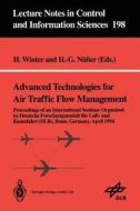 Advanced Technologies for Air Traffic Flow Management edito da Springer Berlin Heidelberg
