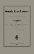 Römische Staatsaltertümer di F. G. Hunert edito da Springer Berlin Heidelberg