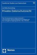 Privates Datenschutzrecht di Jan Niklas Bunnenberg edito da Nomos Verlagsges.MBH + Co